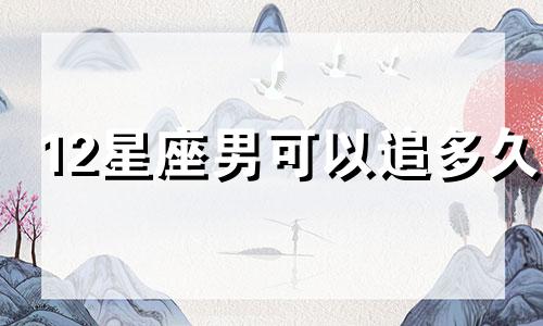 12星座男可以追多久