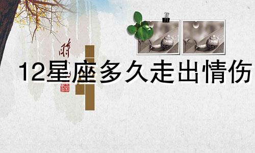 12星座多久走出情伤