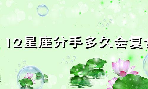 12星座分手多久会复合