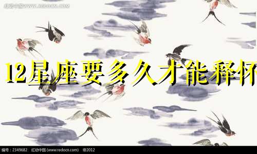 12星座要多久才能释怀
