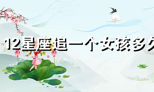 12星座追一个女孩多久