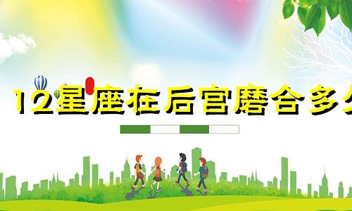 12星座在后宫磨合多久