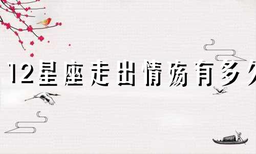 12星座走出情殇有多久