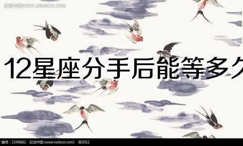 12星座分手后能等多久
