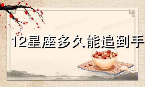 12星座多久能追到手