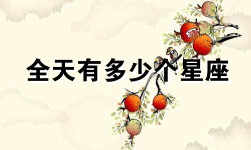 全天有多少个星座