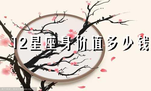 12星座身价值多少钱