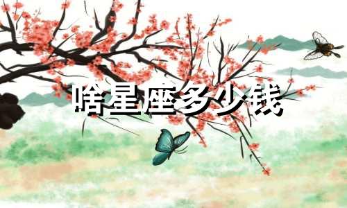 啥星座多少钱