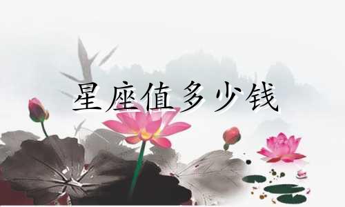 星座值多少钱