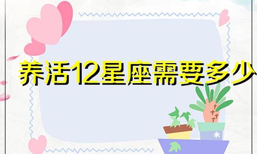 养活12星座需要多少