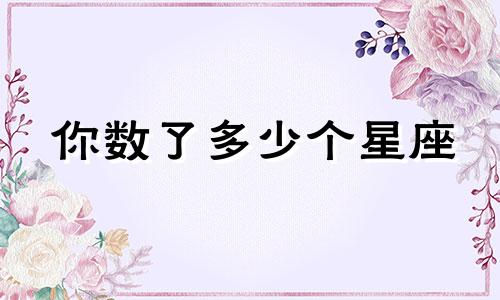 你数了多少个星座