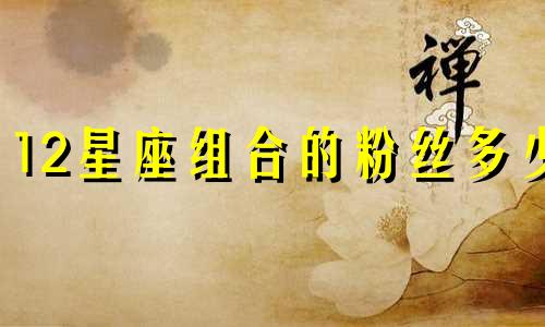 12星座组合的粉丝多少