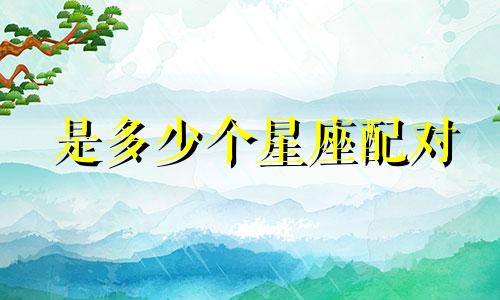 是多少个星座配对