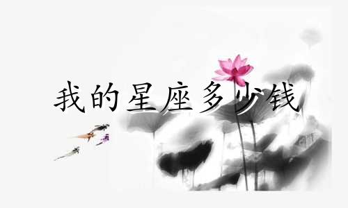 我的星座多少钱