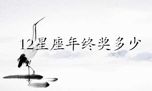 12星座年终奖多少
