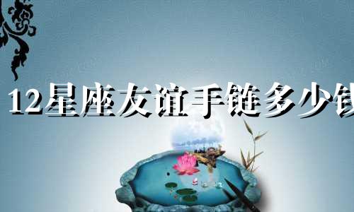 12星座友谊手链多少钱