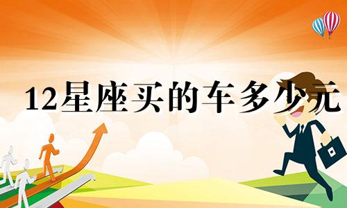 12星座买的车多少元