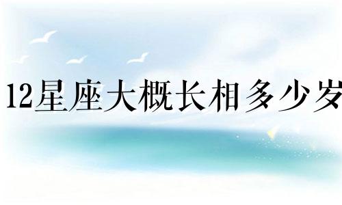 12星座大概长相多少岁