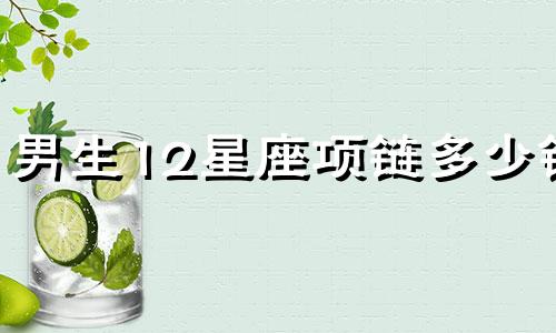 男生12星座项链多少钱