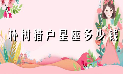 朴树猎户星座多少钱