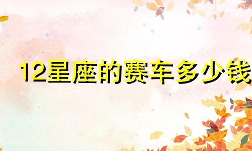 12星座的赛车多少钱
