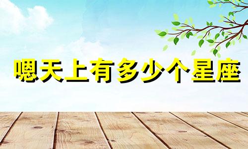 嗯天上有多少个星座