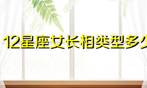 12星座女长相类型多少