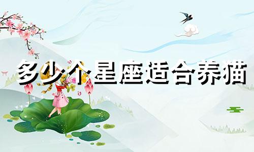 多少个星座适合养猫