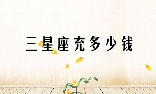 三星座充多少钱