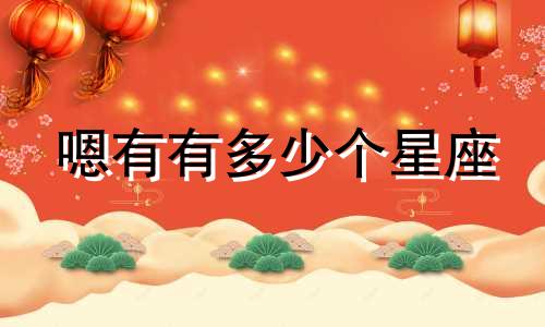 嗯有有多少个星座