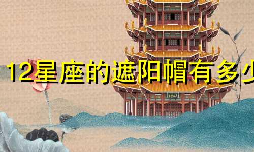 12星座的遮阳帽有多少