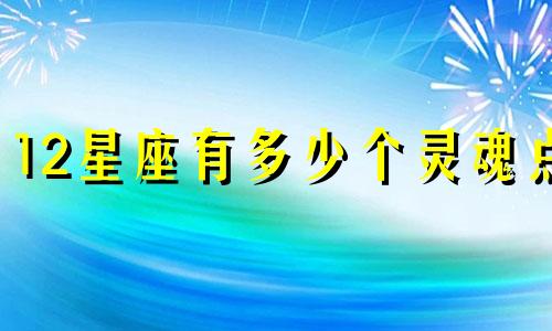 12星座有多少个灵魂点