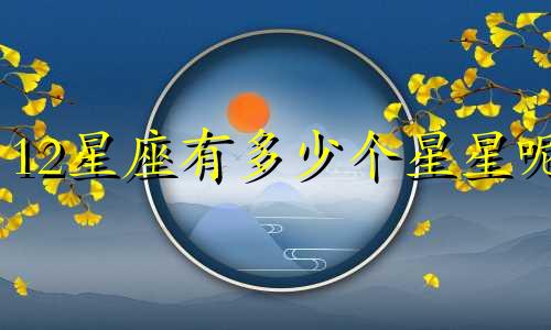 12星座有多少个星星呢