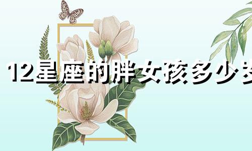 12星座的胖女孩多少岁